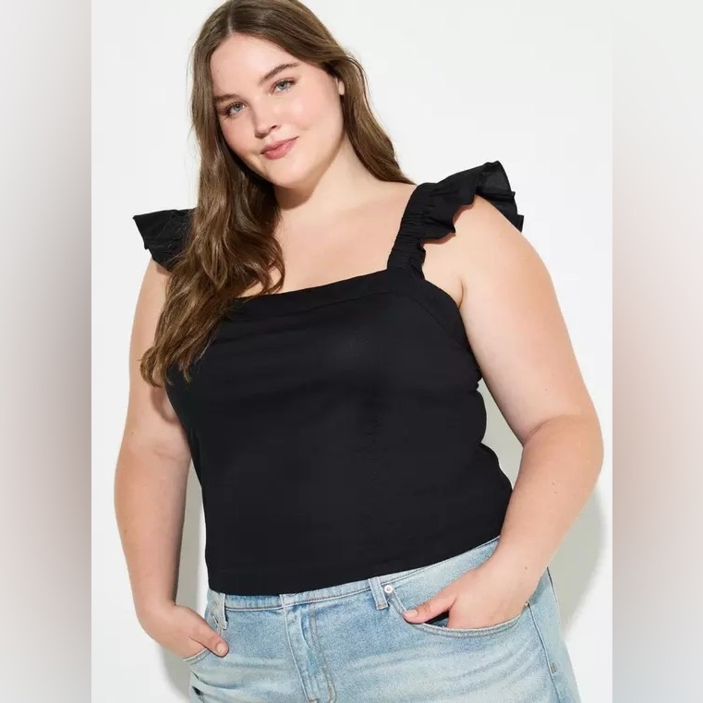 Torrid LoveSick Flutter-Sleeve Corset Top, Size 1X - NWT